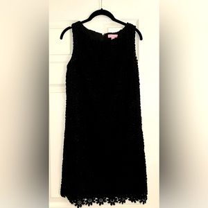 EUC Black Lace Lilly Pulitzer Shift Dress || Size 4